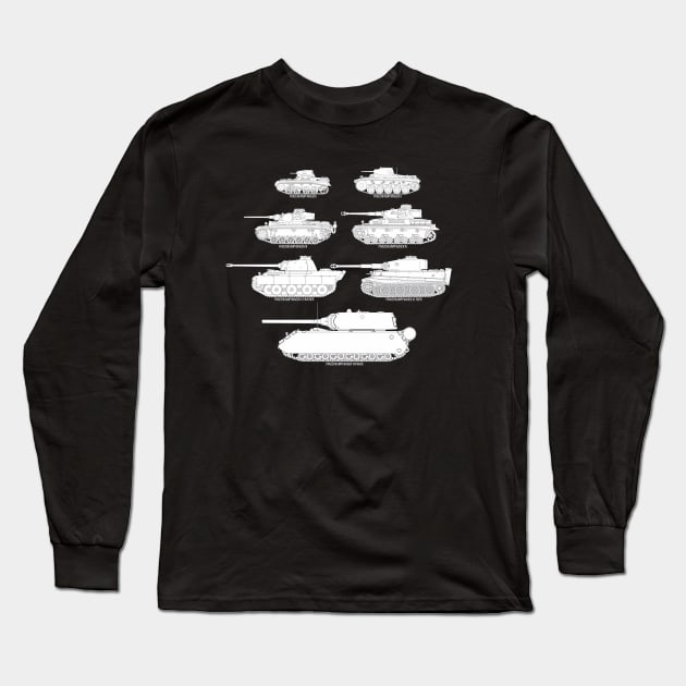 I love the history of German tanks! Long Sleeve T-Shirt by FAawRay